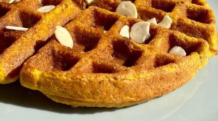 Receta de Waffles Salados de Zanahoria